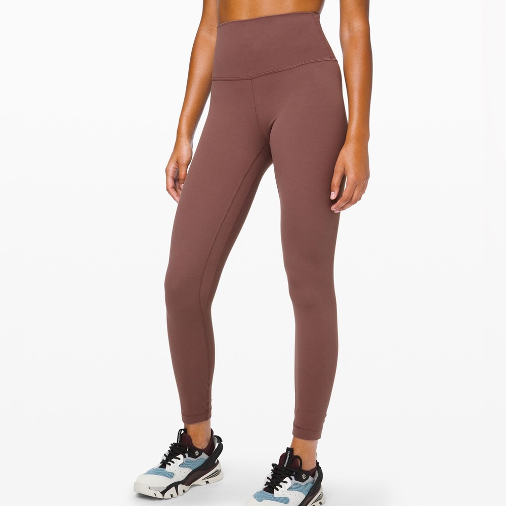 Lululemon Align High-Rise Pant 25” in Antique Bark, size 4